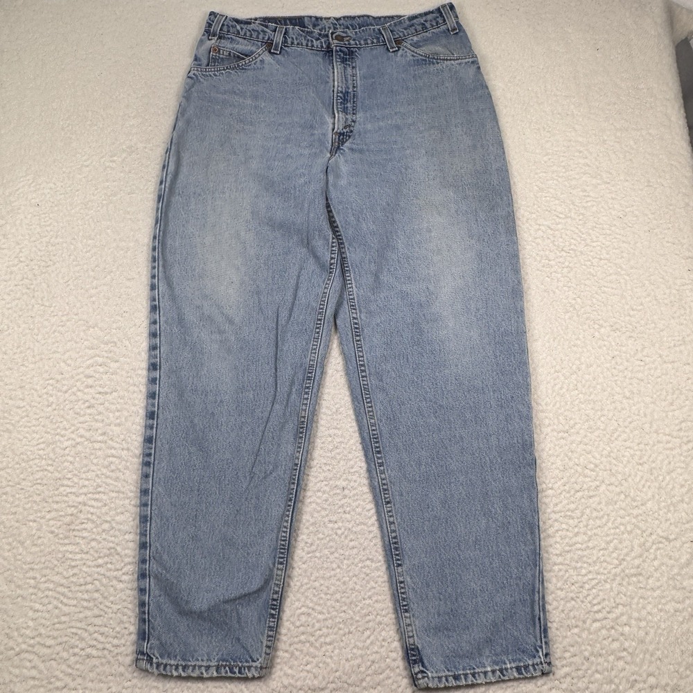 Vintage Levis 560 Loose Fit Tapered Leg Orange Tab Jeans Blue 36x32 (34x31)